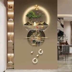 LED Light Decor Wall Art, 3D Art Wall Decor with Light, Decors Walls Sculptures